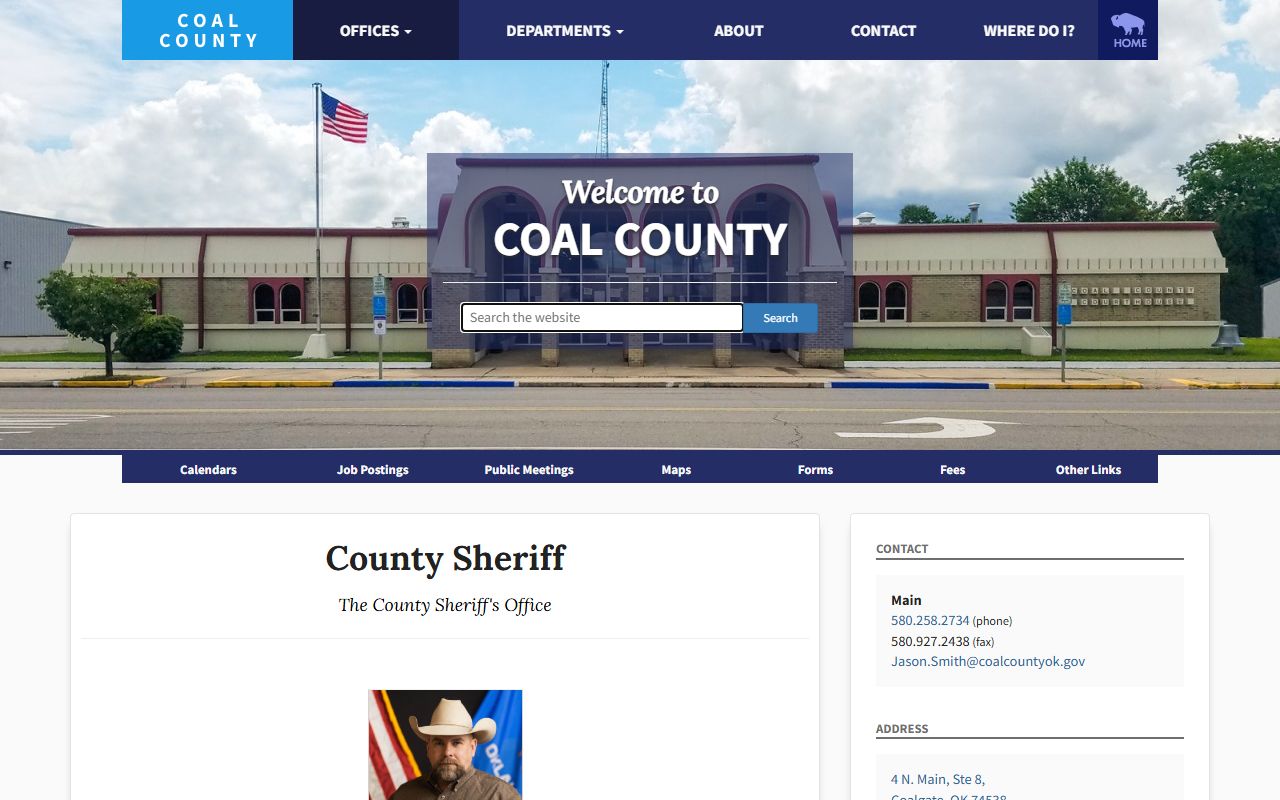 Coal County arrest records Coal County Sheriff official page